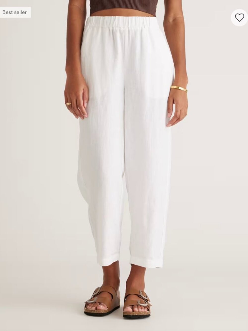 Quince 100% European Linen Pants White size XL
